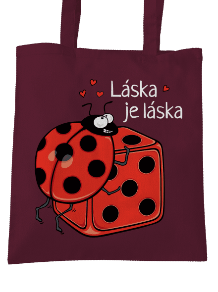 Láska je láska taška Burgundy