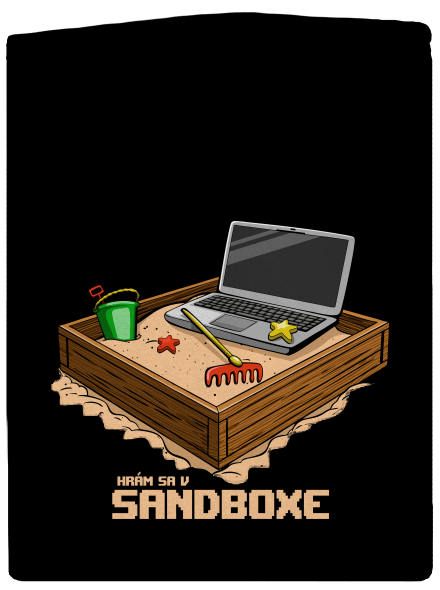 Sandbox pánska mikina na zips Black