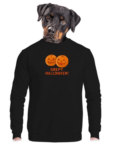 Grepy Halloween unisex mikina bez kapucne Black