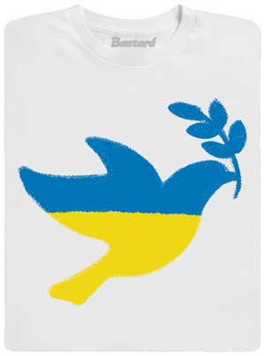 Ukrajina - Holubica obrys pánske tričko White
