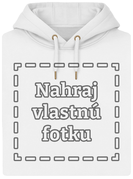 Vlastná potlač unisex mikina premium Snowwhite