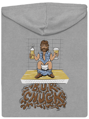 BurChuck pánska mikina na zips Light Melange