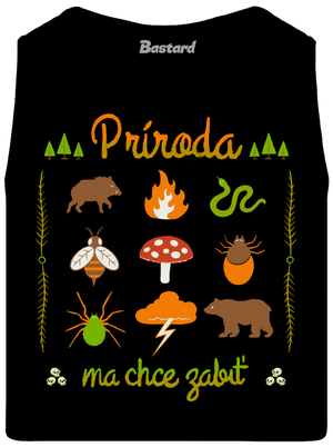 Príroda ma chce zabiť pánske tielko Black