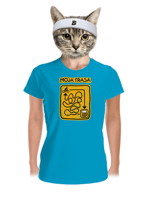 Moja trasa dámske športové tričko Blue Atol