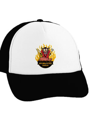 Veľmajster grilu šiltovka truckerka Black cap