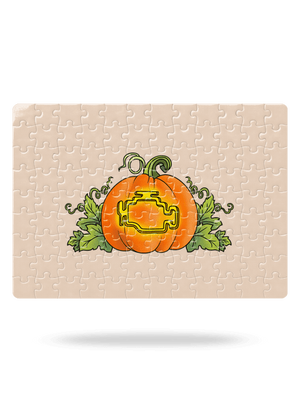 Strašidelný Halloween puzzle White