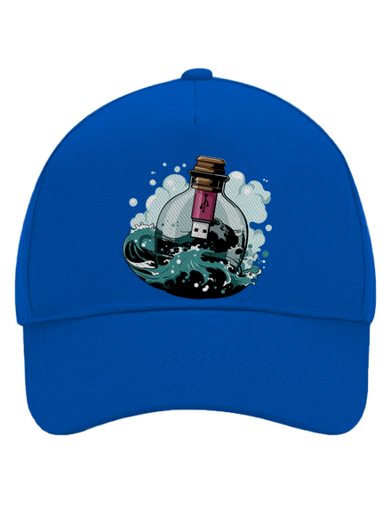 USB odkaz vo fľaši šiltovka baseballka Bright Royal