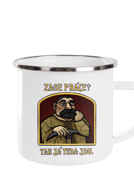 Zase práce? plecháčik White