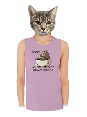 V presse dámske tielko voľné Lilac