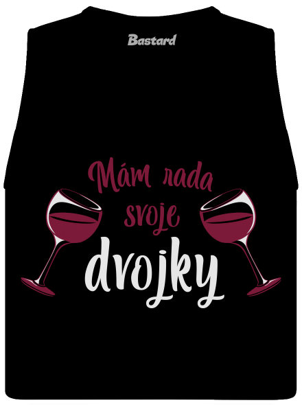Dvojky dámske tielko voľné Black