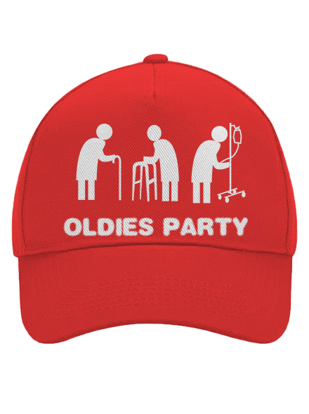 Oldies party šiltovka baseballka Classic Red