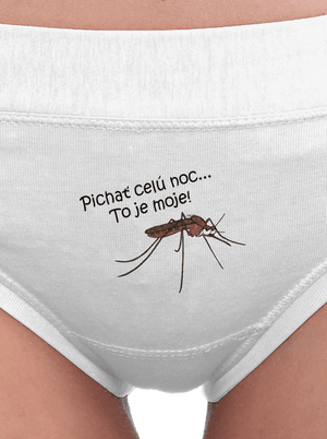 Komár s výdržou dámske nohavičky White