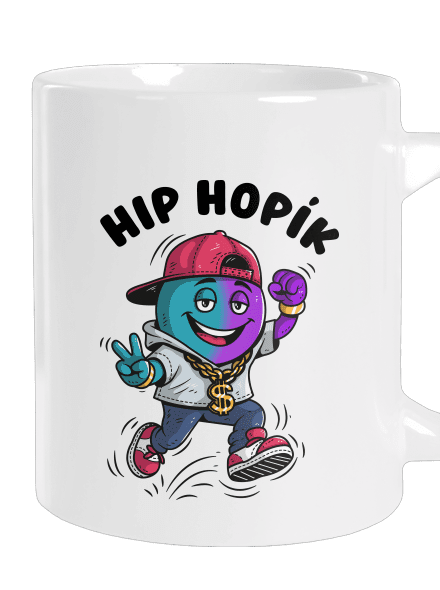 Hip Hopík veľký hrnček White