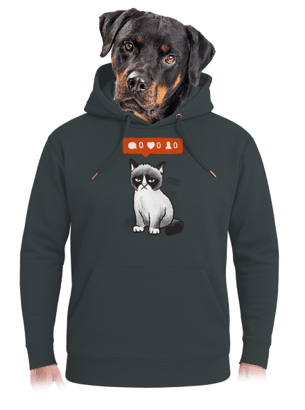 Grumpy unisex mikina premium Charcoal