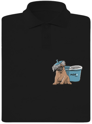 Mops pánska polokošeľa Black