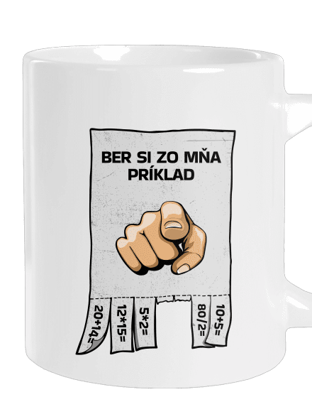 Ber si zo mňa príklad veľký hrnček White