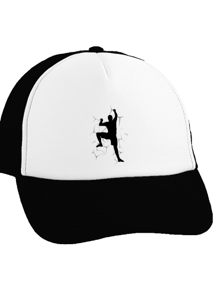 Horolezec šiltovka truckerka Black cap
