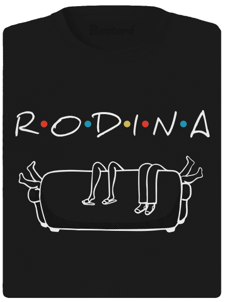 Rodina dámske športové tričko Black