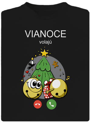 Vianoce volajú pánske športové tričko Black