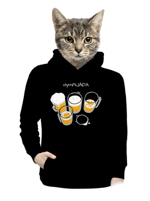 Pijáda dámska mikina klokanka Black