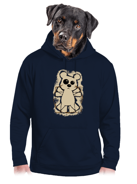 Da Vinci Teddy pánska mikina klokanka Navy