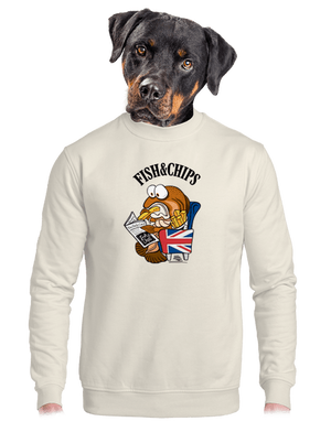 unisex mikina bez kapucne