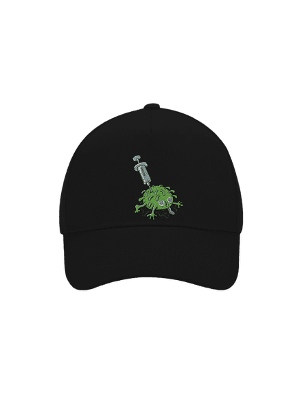 Zapichnutý covid šiltovka baseballka Black