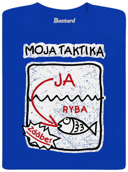 Rybárska taktika pánske tričko Royal Blue