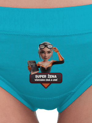 Super mama dámske nohavičky Turquoise