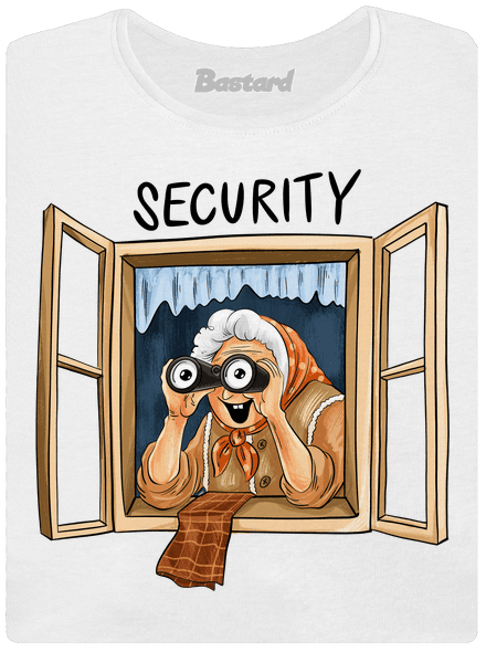 Security babička dámske tričko White