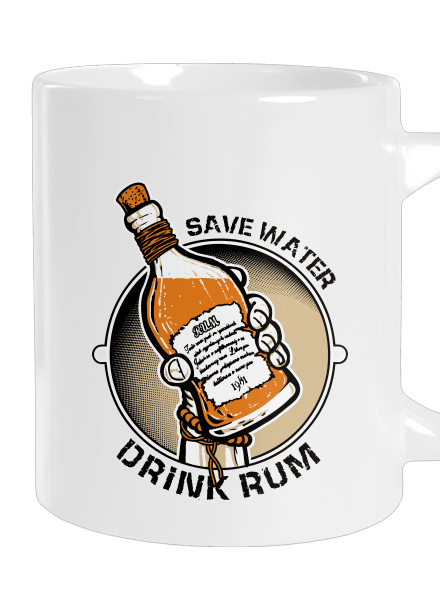 Save water veľký hrnček White