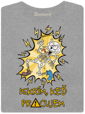 Iskrím dámske tričko Dark Gray Melange