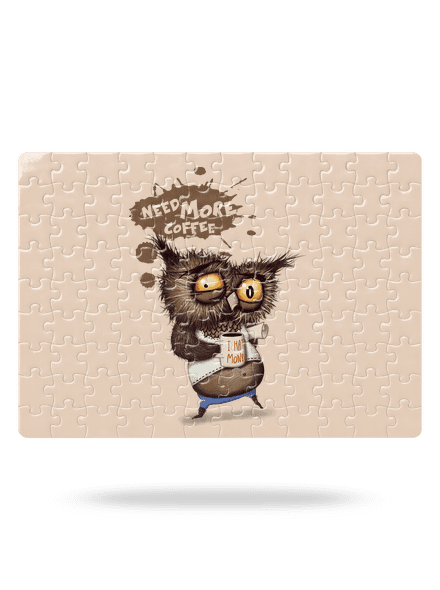 Need more coffee puzzle White