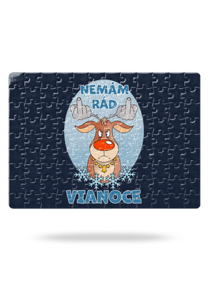 Nemám rád Vianoce puzzle White