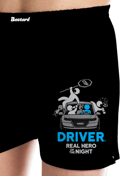 Driver pánske trenky Black