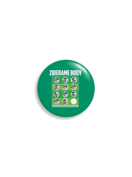 Zbierame body - futbal placka 