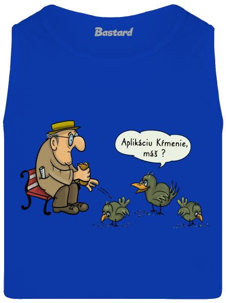 Aplikácia Kŕmenie pánske tielko Royal Blue