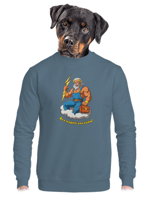 unisex mikina bez kapucne