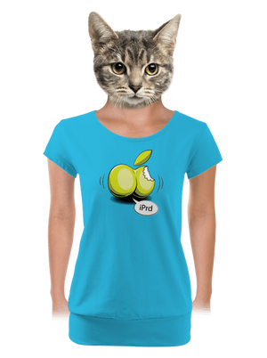 iPrd dámske tričko s lemom Blue Atol