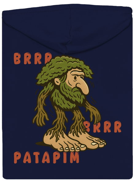 Brrr Brrr Patapim – Italian Brainrot pánska mikina na zips Navy