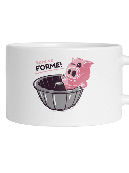 Vo forme hrnček makronka White