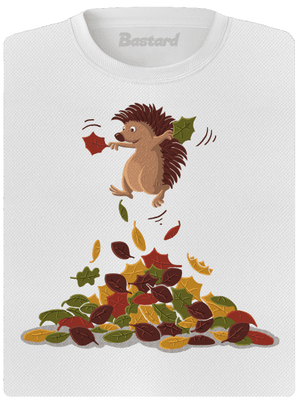 Radosť z lístia dámske športové tričko White