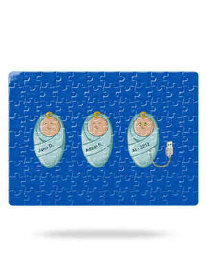 AI baby puzzle White
