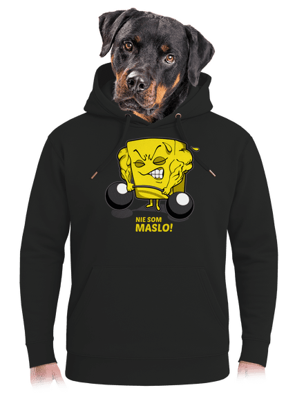 Nie som maslo unisex mikina premium Dark Black