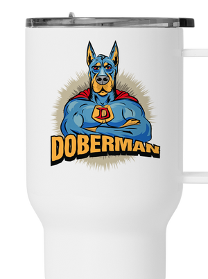Doberman termohrnček White