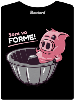 Vo forme dámske tričko s lemom Black