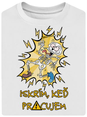 Iskrím unisex tričko oversized White