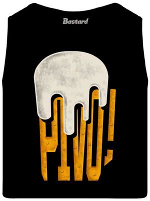 Nápis Pivo pánske tielko Black