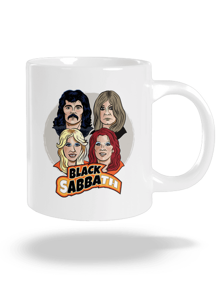 Black Abba veľký hrnček White