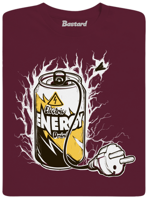 Energy drink detské tričko Burgundy